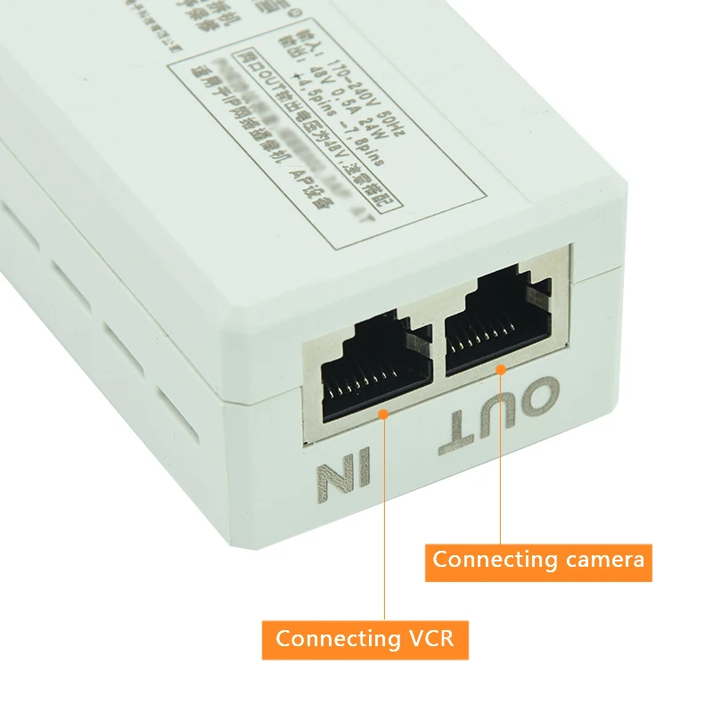 Разветвитель POE для камеры видеонаблюдения, блок питания, 15 В/24 В/48 В