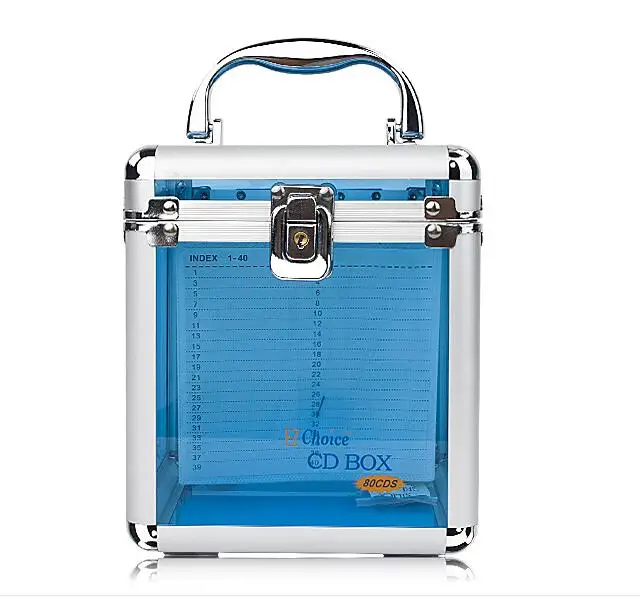 
80pieces Customized aluminum carrying storage box CD case 