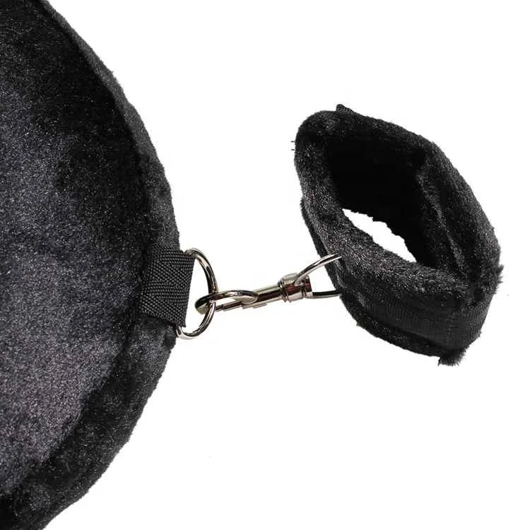 Protect Neck Open Leg Bind Belt Bed Slave Restraints Handcuffs Kit Sex Bondage Toys Adult Products