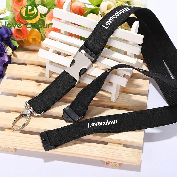
Custom Polyester Woven Satin Lanyard With Double Layer 