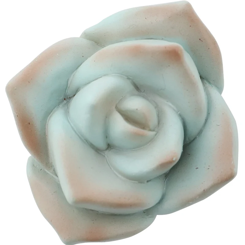 Roogo Resin Succulents Plant Flowers Fridge Magnet 3D Sticker