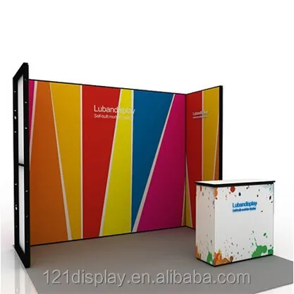 10ft background Reusable Metal frame modular custom Tradeshow Exhibits for Booth Display