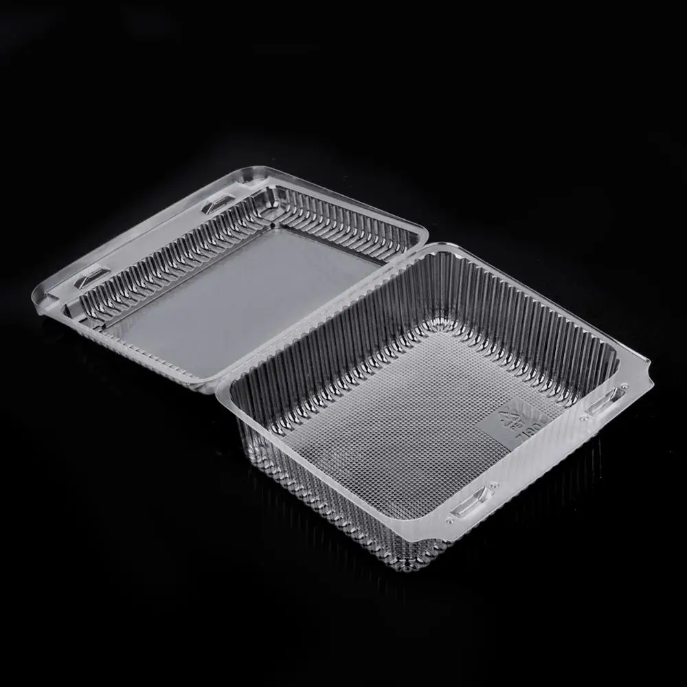 Food Grade Transparent Plastic Blister Clamshell Fruit Packaging Disposable Plastic Box With Lid