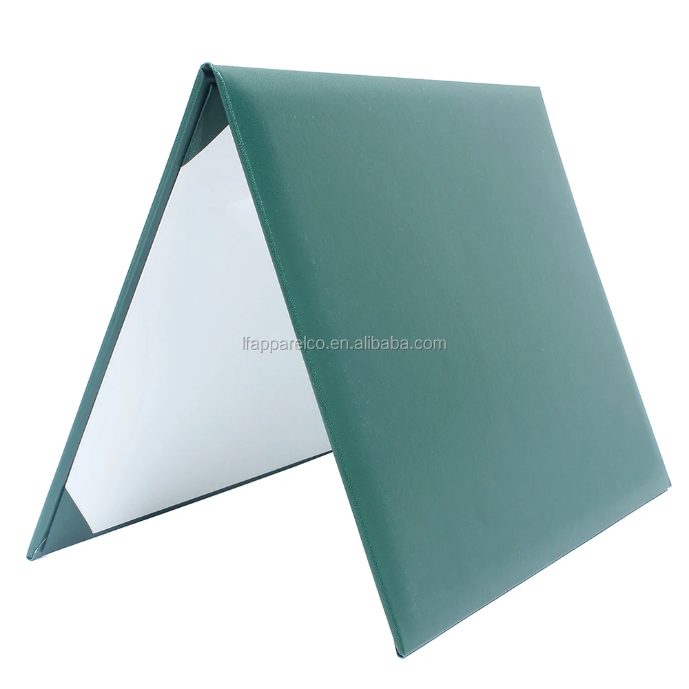 PU  Leather A4 Certificate Folder Diploma Cover File Holder - Green