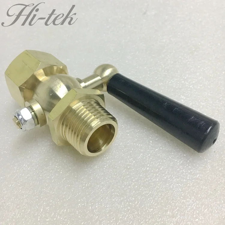 1/4 3/8 1/2 G BSPT NPT Hex Shoulder Brass Pressure Gauge Cock