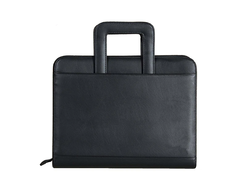 Professional Business Padfolio Portfolio Briefcase Style Organizer Folder With Handles Notepad 3 Ring Binder