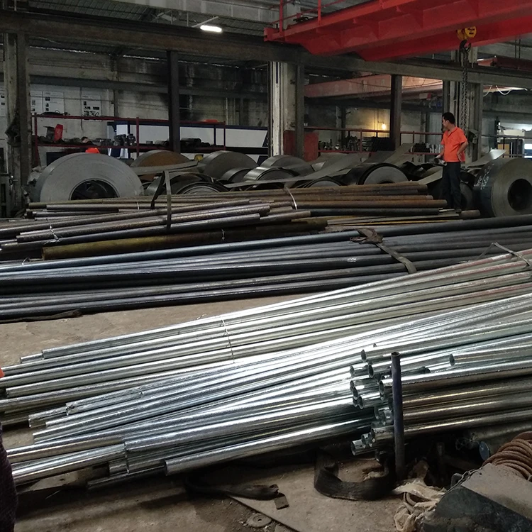 
New Led Outdoor Decorative Polygonal Galvanized Aluminium Pole 4M Pole For Street Lamps 