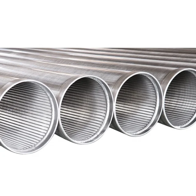 High Performance  Johnson V screen pipes/filtro criba ranura continua