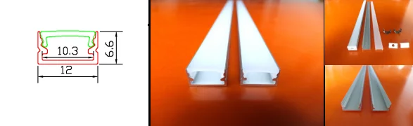 factory offer extrusion led aluminum channel profile for led flexible strip light