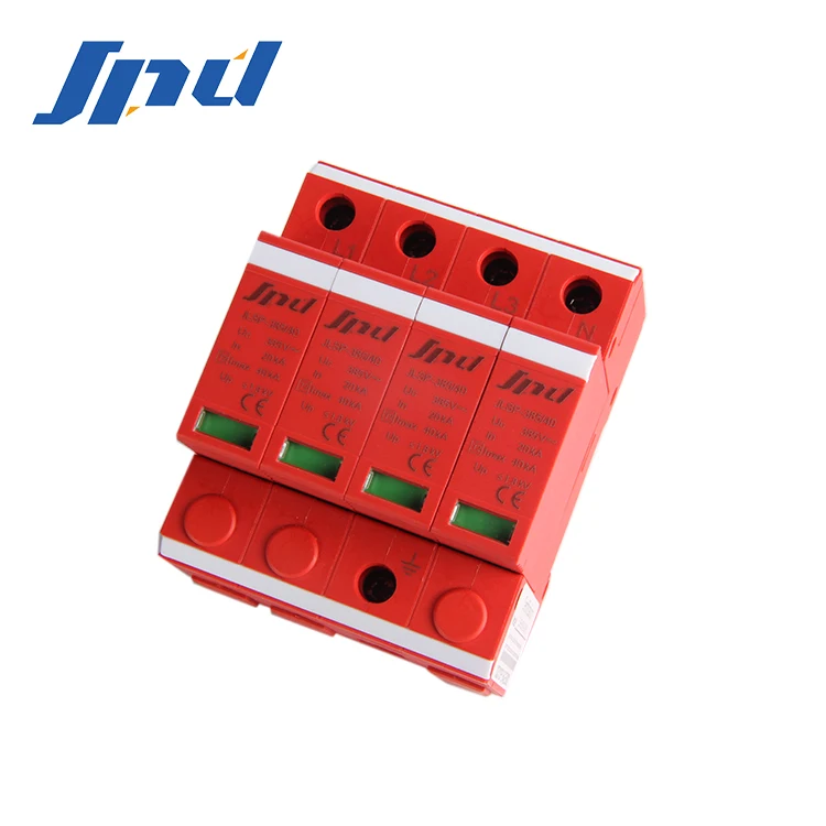 Jinli 3 фазы для защиты от перенапряжений устройства переменного тока, сетевой фильтр СПД JLSP-385/40/4p