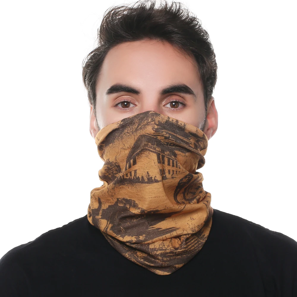 
Neck Face Bike Motorcycle Bandana Sport Tubular Seamless Printed Custom Polar Fleece Bandana 