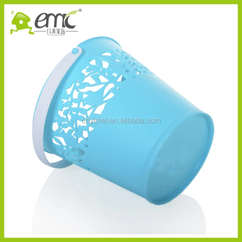 emc Mini plastic round shape bakets, mini round baskets for desktop