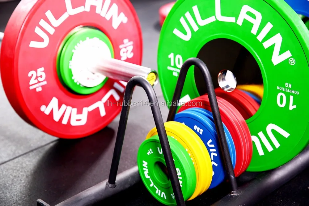 2018 New Style Competition Weight Lifting Training Rubber Bumper Weight plate For Fitness