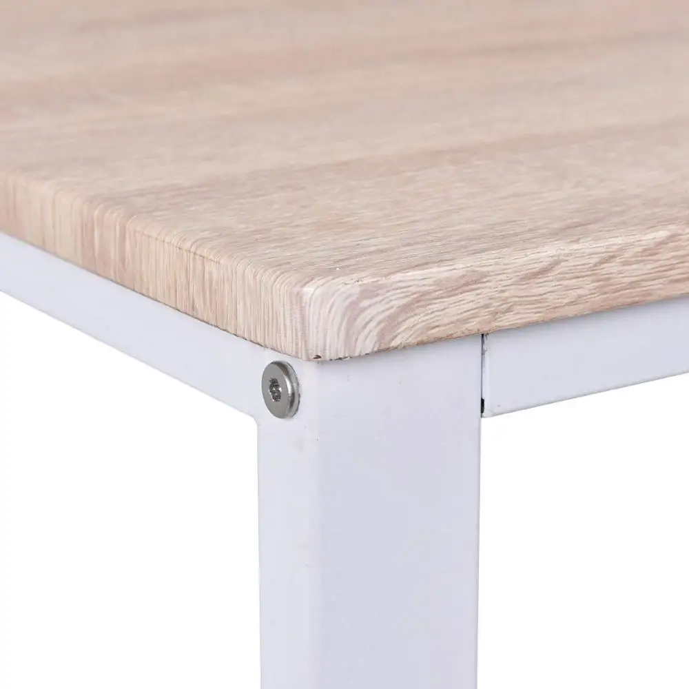 
Modern 0ffice Reception Computer Desk With Drawers Workstation PC Laptop Table Oak And White 