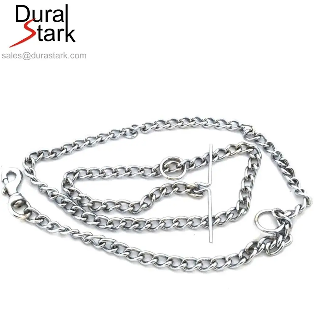 Stainless Steel Dog Chain Leash Steel with Clip Lock Surya Original Chokechain