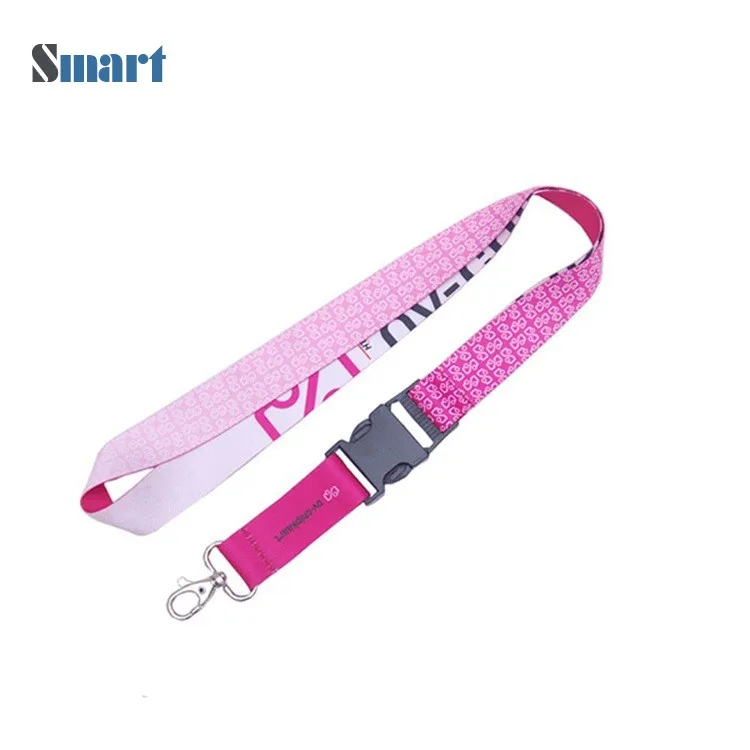Heat Transfer Printed Plastic Id Holder Lanyard Id Card Holder Neck Rope