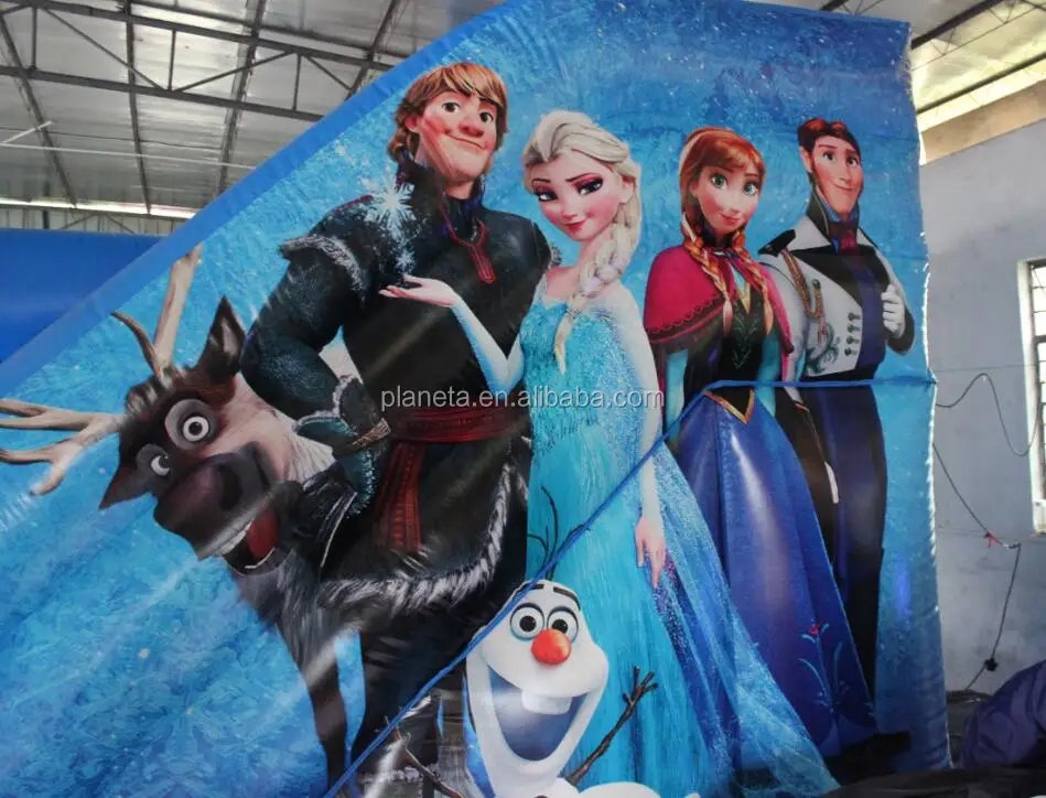 Factory directly 0.55mm PVC princess inflatable castle with slide/kids bouncer