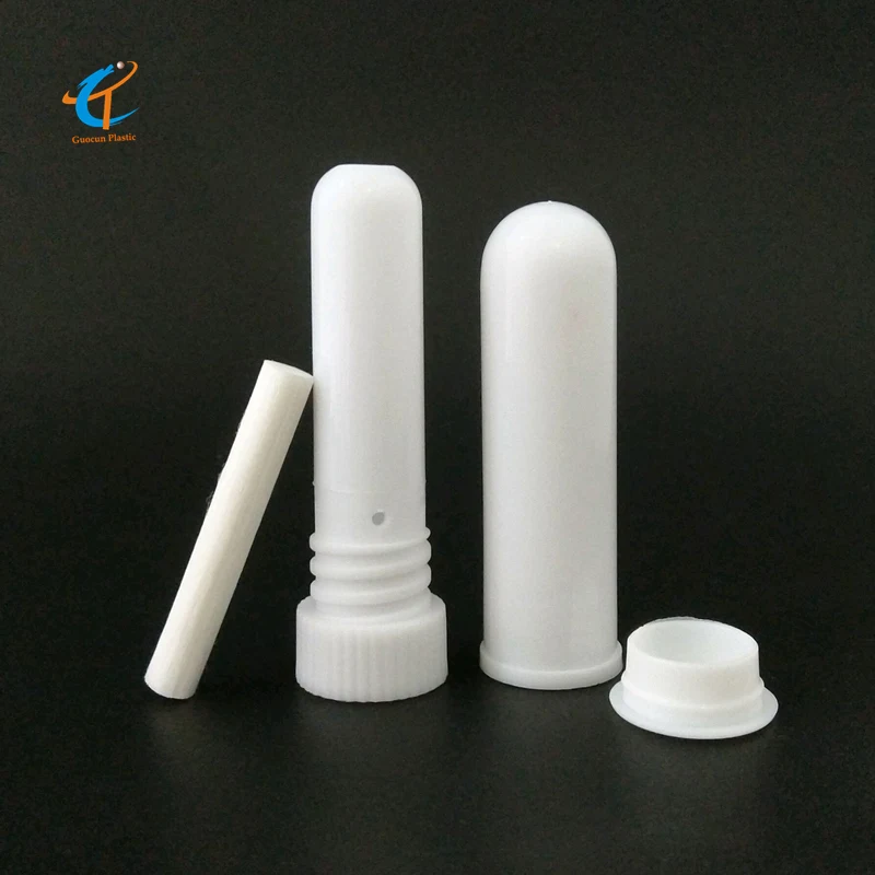 OEM blank aroma nasal inhaler bottle with high quality cotton wick