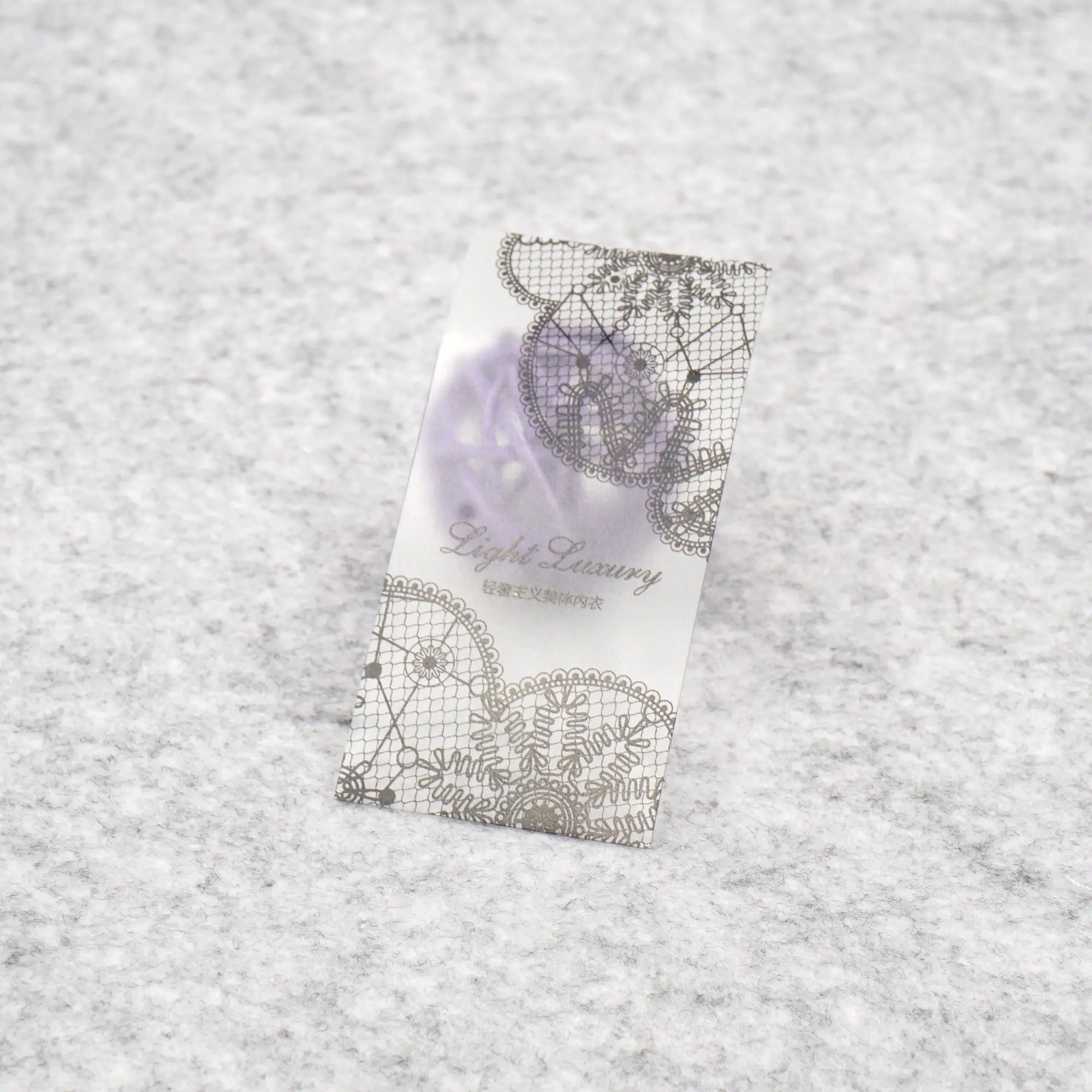 High Quality Custom logo Clothing Plastic hang Tags Semi clear Pvc Tag for Garment Brand Name Swing