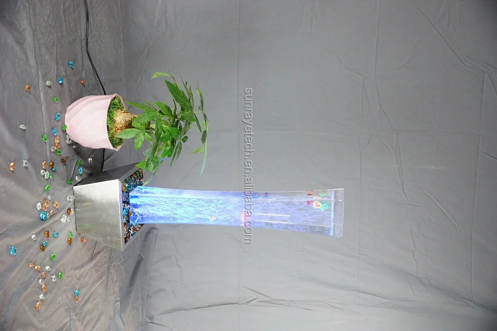 
28*28*105cm LED water bubble square column deco for home office hotel restaurant holiday show 