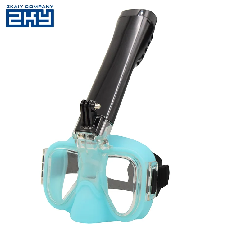 Профессиональная силиконовая маска для подводного плавания с легким дыханием и креплением на 180 градусов