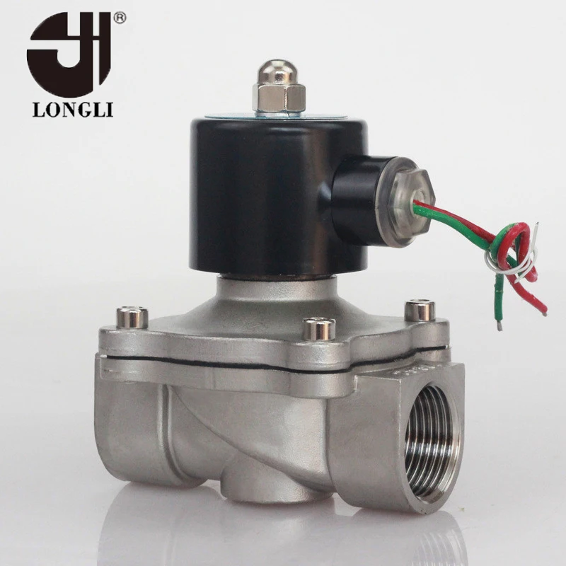 Нормально закрытый электромагнитный клапан для слива воды из нержавеющей стали 2W-250-25S