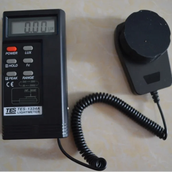 TES-1334A Digital Light Meter,TES1334A luminous flux meter