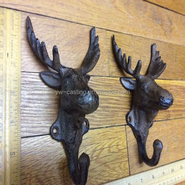 Alibaba China Hot Selling Metal Reindeer Head Hook