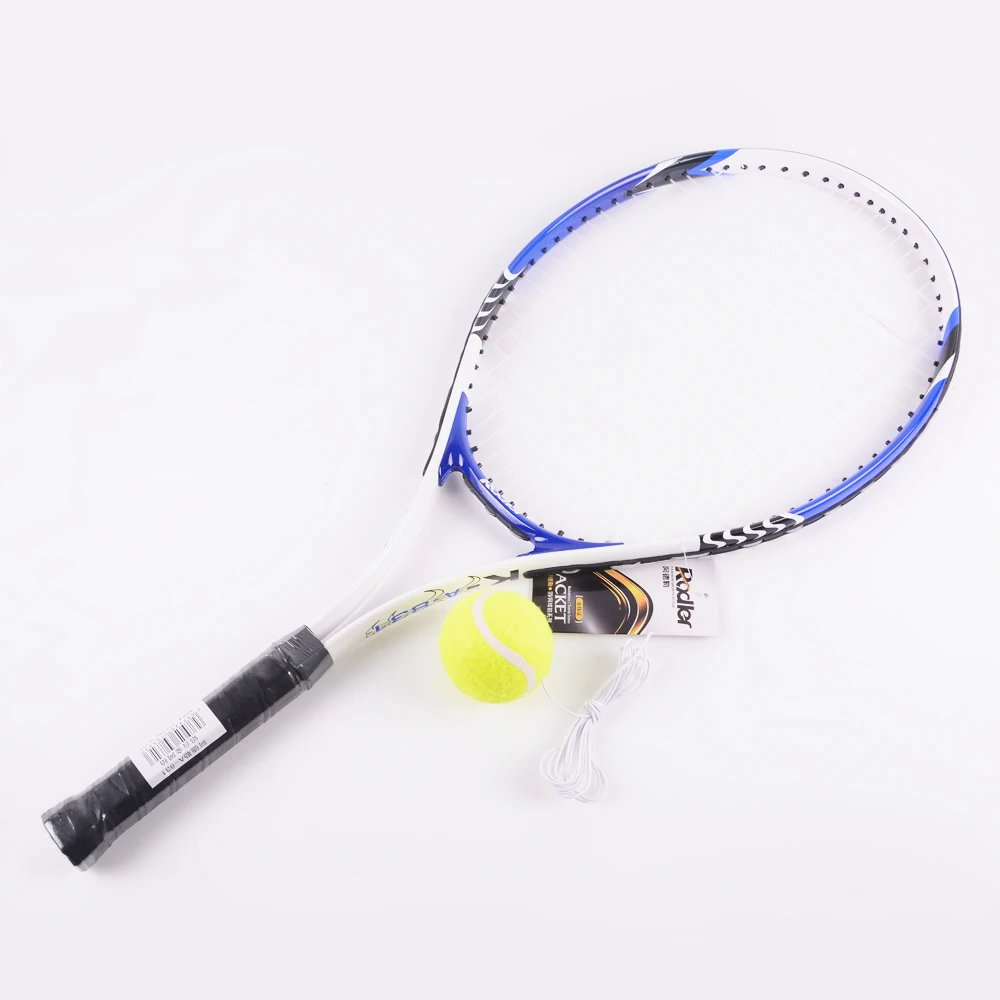 Factory custom provided tennis racket,Adult 27inch light weight 1/2palyers one-pcs tennis racquets sets with 1 tennis bag