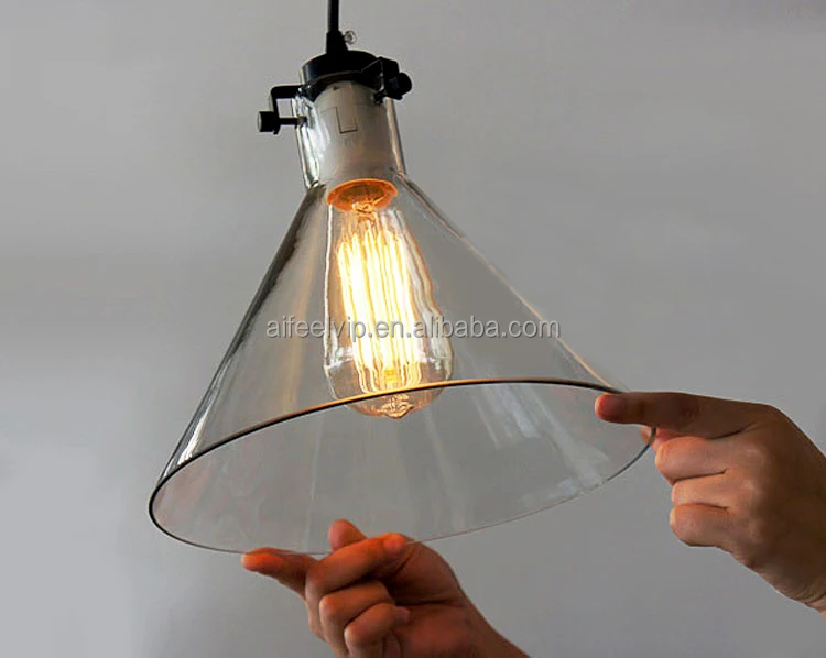 
Contemporary industrial murano glass lamp shade decorative led pendant light for dining-room 