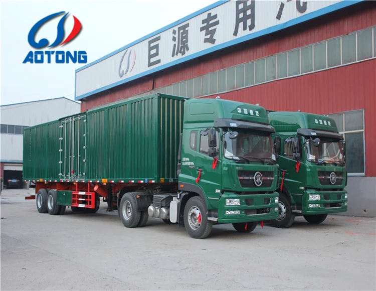 heavy duty 3 axles swing open type cargo box van semi trailer wing dry van type cargo box semi trailer