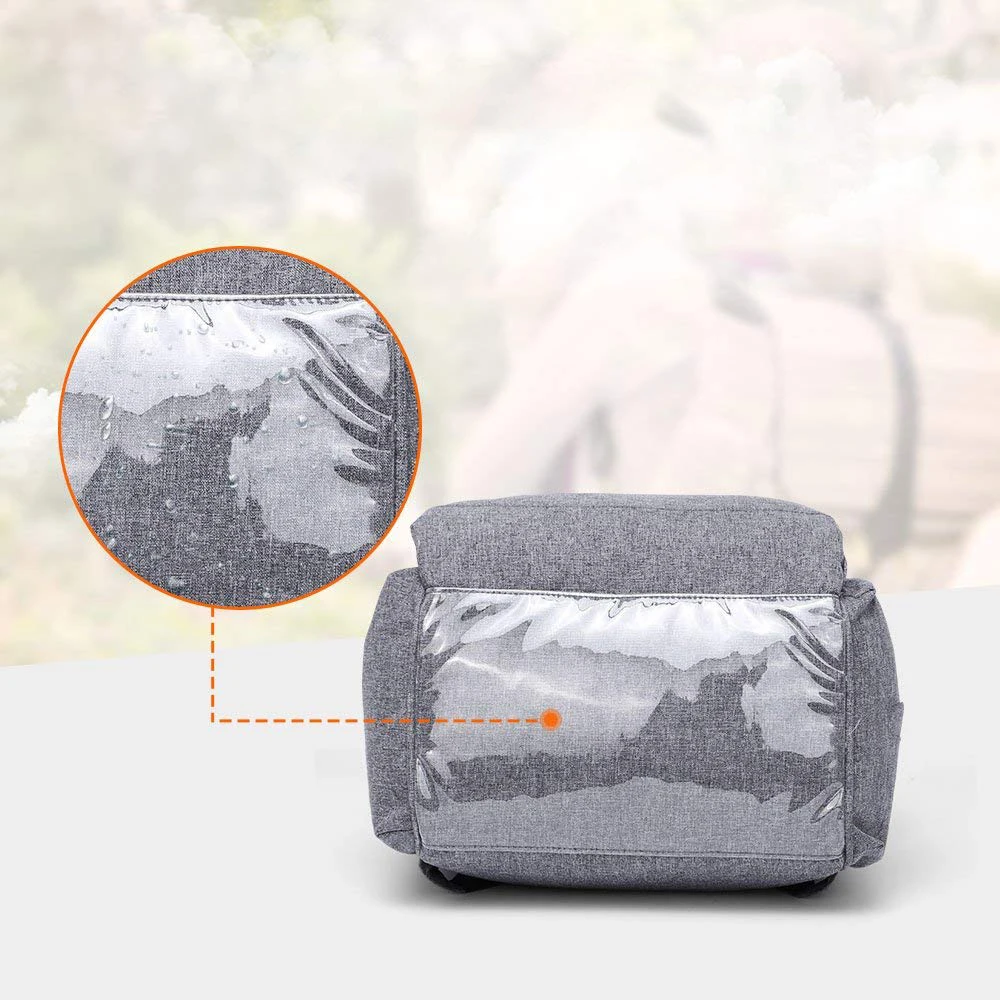 With Stroller Straps Diaper Bag Organizer  Changing Pad, Insulated Cooler Pocket for Bottle Storage Baby Backpack