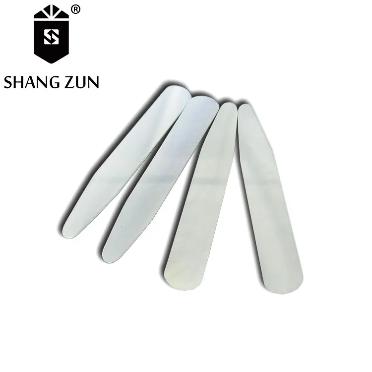 Manufacturers direct white shell collar support green mother of Pearl shell shirt collar stays
