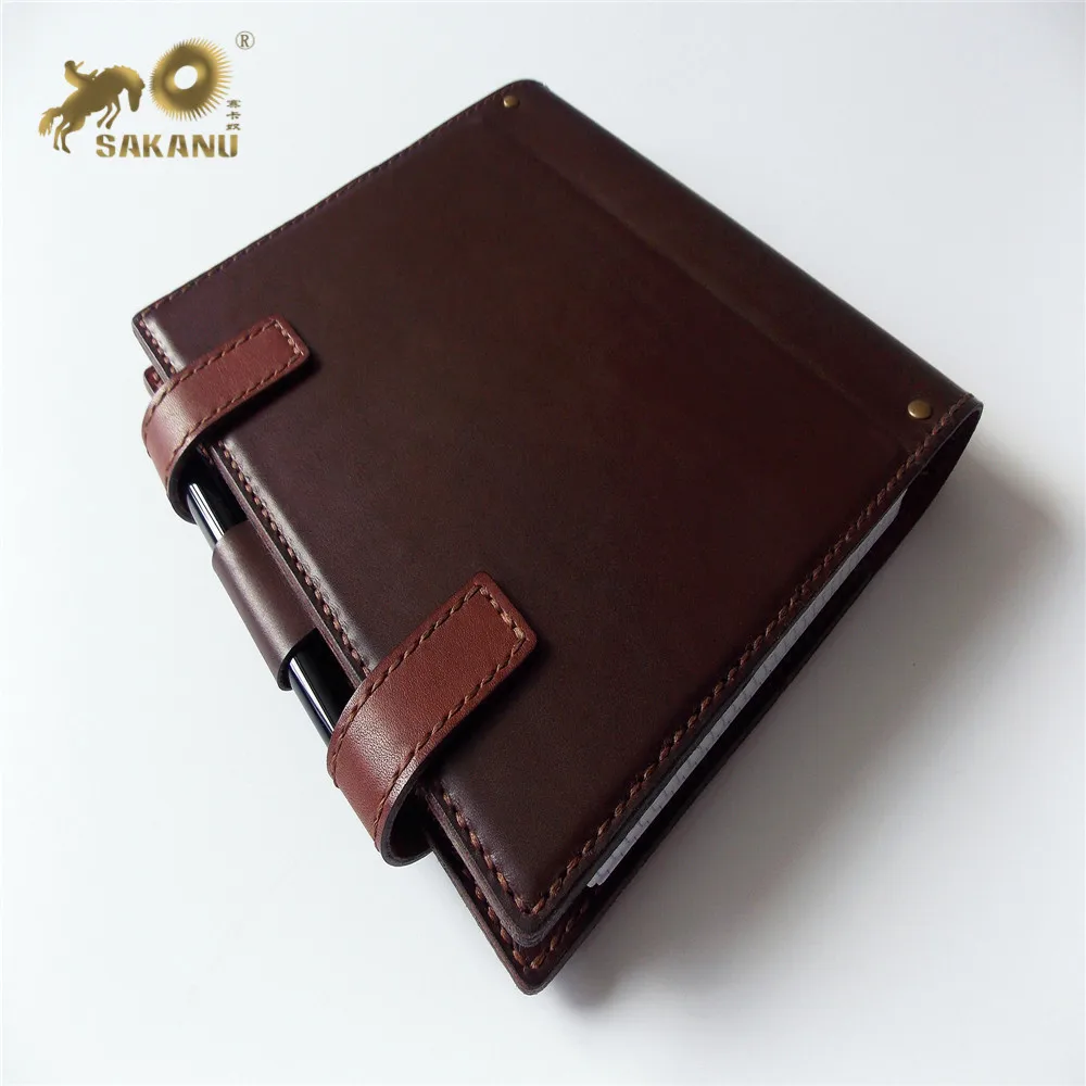 A5 Ring Binder Notebook Custom  leather  journal  Personalized Notebook