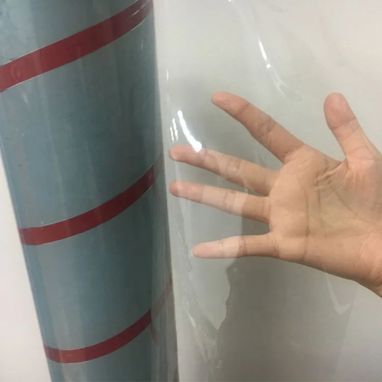 2018 super clear flexible pvc transparent film for packaging use