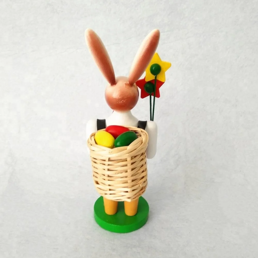 Wood stand easter decorative rabbits for the home