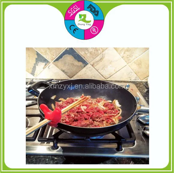 Chicken Pot Clip silicone spoon holder