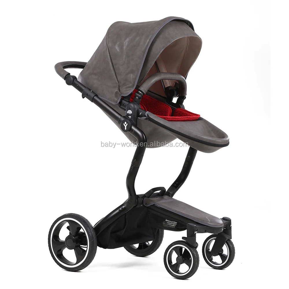 
Multi-function Leather Baby Stroller With EN1888 Approved 