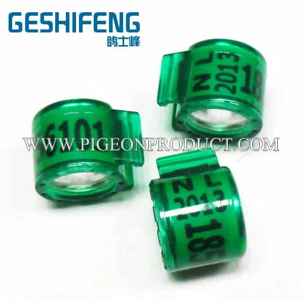 Racing Pigeon Ring Bnd Belgium Plastic Aluminium Racing Pigeon Chip Rings Band, Custom Pigeon Rings for Sale without RFID