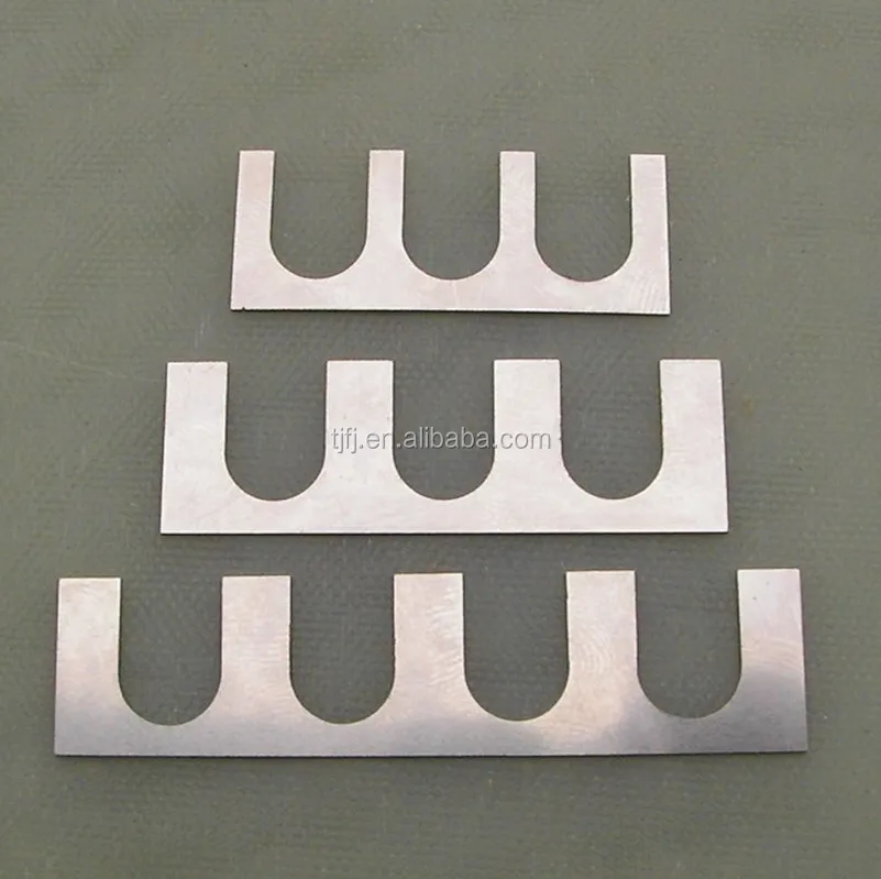 Laser cutting  304 stainless steel U slotted shims