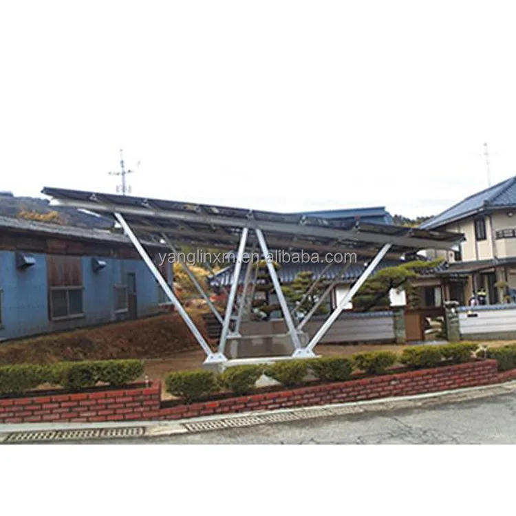 Solar Panel Carport with Aluminum Frame Mounting Structures