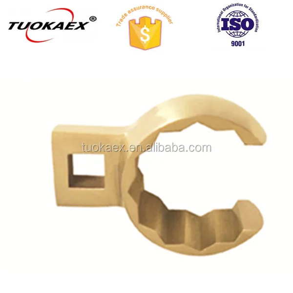 Crow foot wrench non sparking crow foot open end spanner wrench