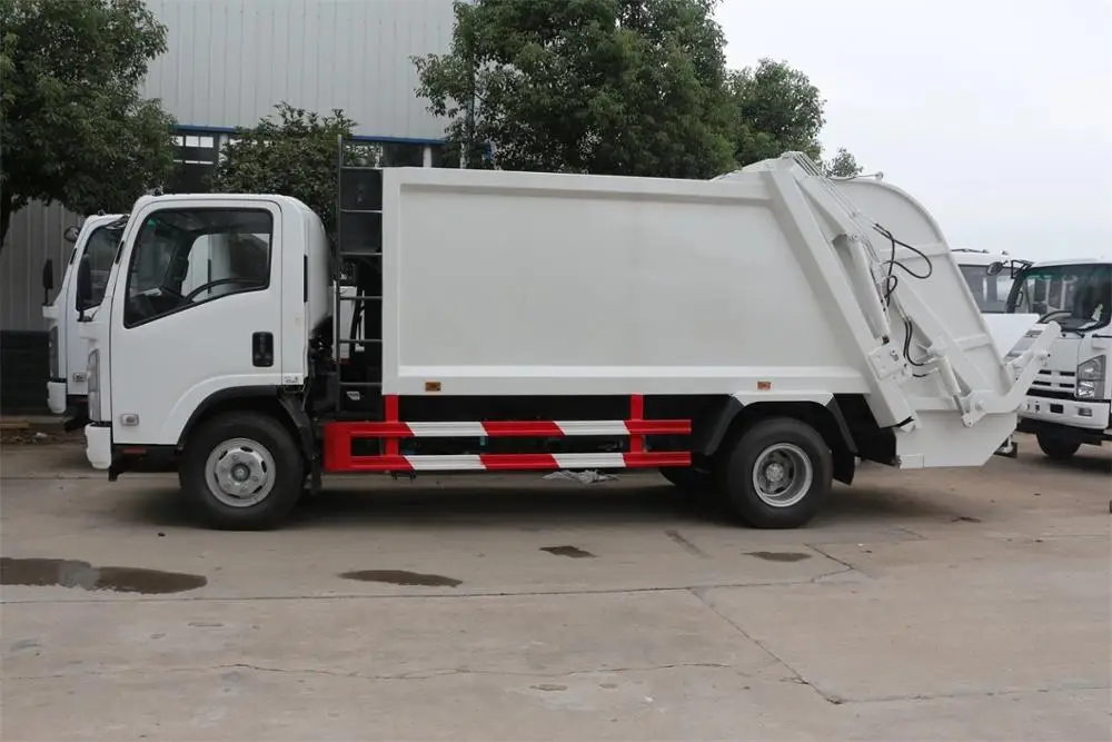 japanese 8 10 cbm  compactor automatic garbage trucks price