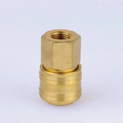 brass german type air hose quick connector ,5/16' 8MM HOSE END QUICK COUPLER DN 7.2