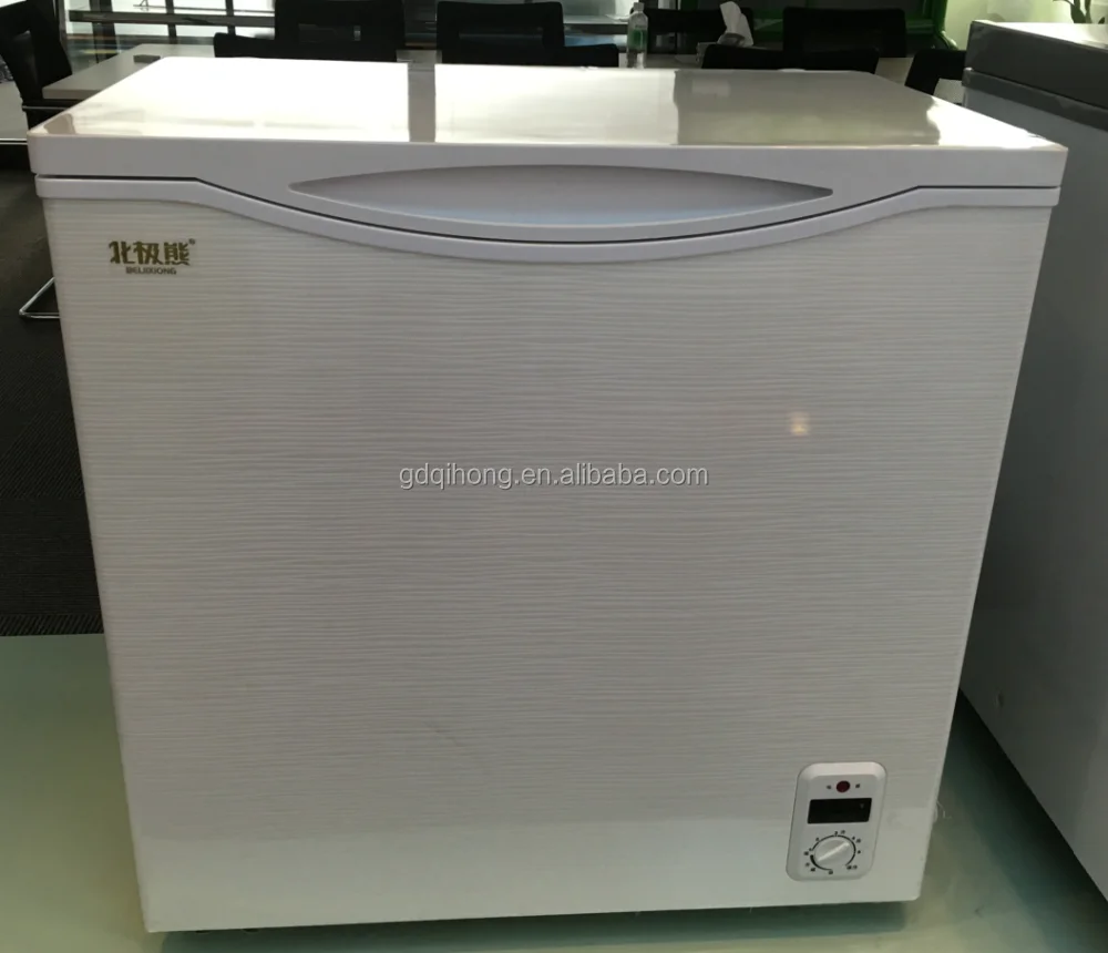 258L Top open folding door chest freezer deep freezer BD-258A built-in handle