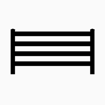 Fentech High Quality 4 Rail Black horse fence,ranch fence, farm fence