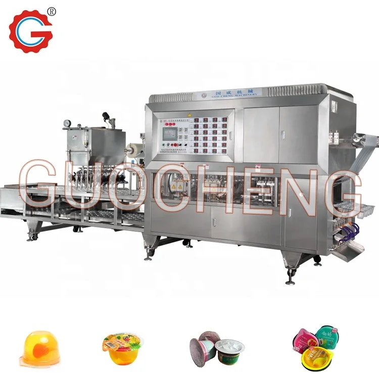 
4 Heads Cup Filling Sealing Machine For Fruit Jelly 