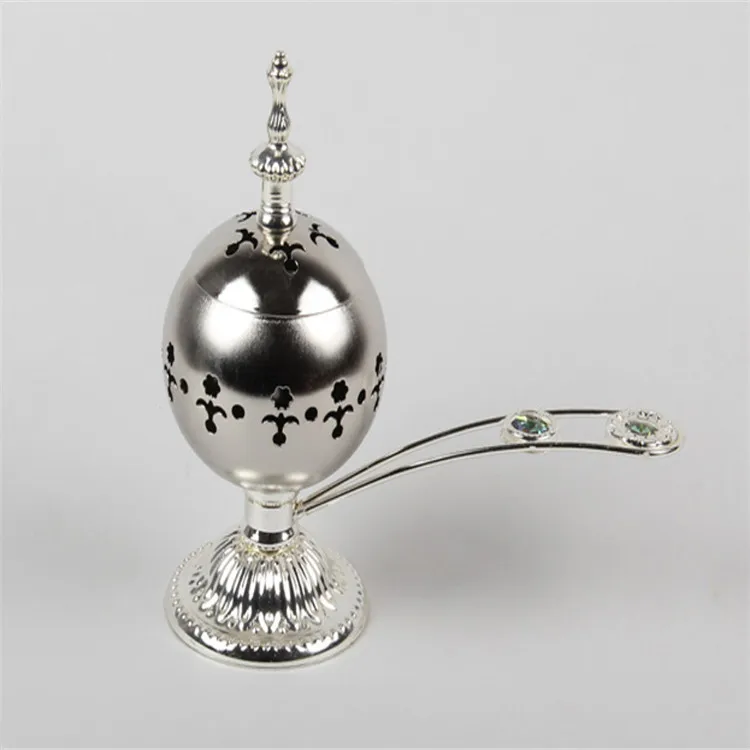 wholesale gift box packing crystal arabic smoked electric incense burner with handle