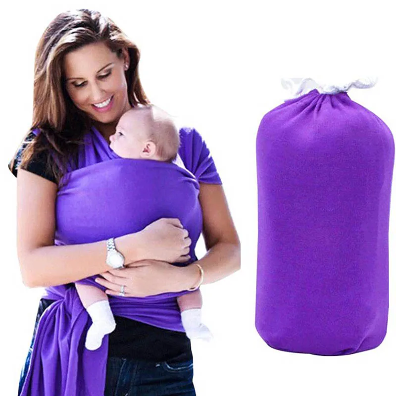 for Infants and Newborn Soft Baby Cotton Carrier Sling Wrap with Pouch  Baby Sling Wrap