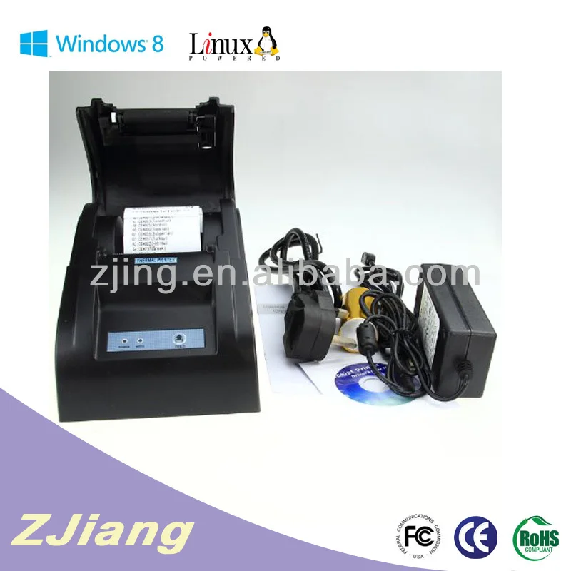 pos cash drawer system black usb portable thermal pos printer machine china supplier